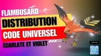 Pokémon Écarlate et Violet: un code universel Distribution Flambusard (Talonflame)